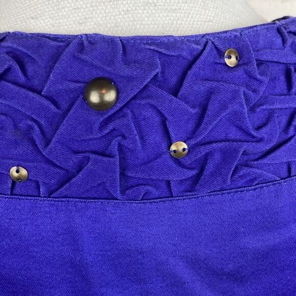 Birch Hill BNWT 90s Y2k studded purple blazer w/ pockets and hook closures - Picture 5 of 11